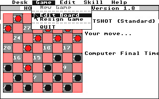 Hotshot Checkers atari screenshot
